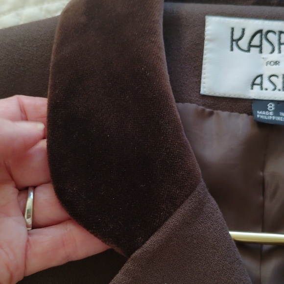 Kasper For A.S.L. 2 Piece Women's Skirt Suit Set (Long Skirt) - Picture 5 of 16